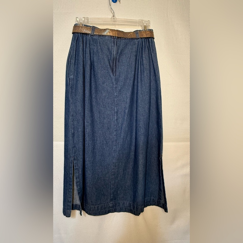 NANCY BOLEN CITY GIRL VINTAGE DENIM SKIRT - Picture 4 of 8